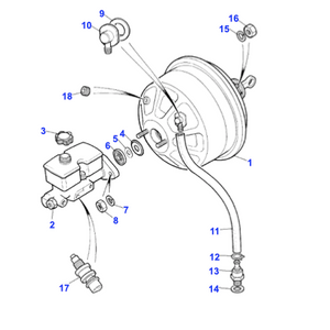 Valve dépression servo-frein Range Rover Classic - RTC5636 Genuine Part