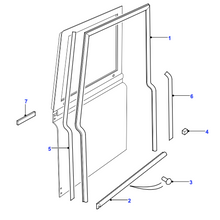 Charger l&#39;image dans la galerie, Joint vertical de porte Defender - ALR6250 Genuine Part
