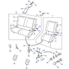 Charger l&#39;image dans la galerie, Support siège AV Defender - MTC6757 Genuine Part
