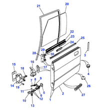 Charger l&#39;image dans la galerie, Joint cadre de vitre Range Rover Classic - MWC9602 Genuine part
