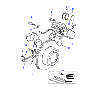 Vis d'étrier frein Range Rover Classic - RTC1136 Genuine Part