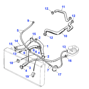 Durite de radiateur Range Rover Classic - NTC4619 Genuine Part