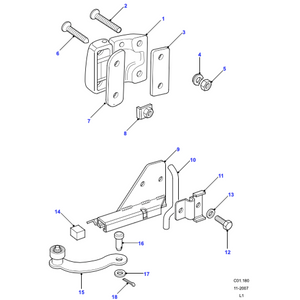 Butée ouverture porte AV Defender - MUC6164 Genuine Part