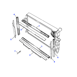 Cornière joint radiateur Range Rover Classic - MUC6320 Genuine Part