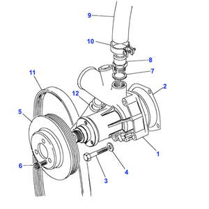 Récepteur durite pompe eau Range Rover Classic 1986 à 1991 - RTC6670 Genuine Part