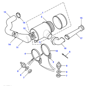 Conduit coudé d'entrée d'air Discovery 1 - ESR151 Genuine Part