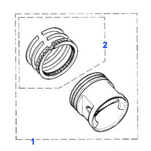 Piston moteur V8 3,9l EFI Range Rover Classic - RTC6068S Genuine Part