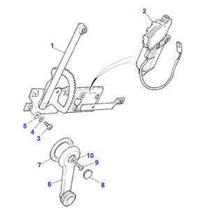 Mécanisme de vitre Range Rover Classic - MTC8907 Genuine Part