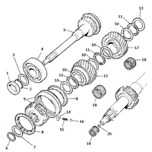 Charger l&#39;image dans la galerie, Rondelle de butée pour 2nd 3RD moteur V8 4 rapports Range Rover Classic - WASHER 571066 Genuine Part
