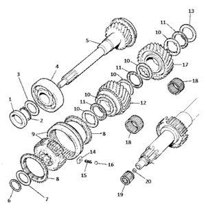 Rondelle de butée pour 2nd 3RD moteur V8 4 rapports Range Rover Classic - WASHER 571066 Genuine Part