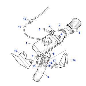 Déflecteur réchauffeur d'air V8 carburateurs Range Rover Classic - ERC7079