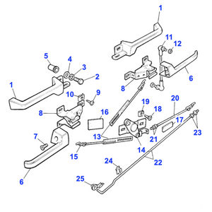 Poignée porte intérieure range Rover Classic - 390738 Genuine Part