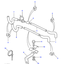 Charger l&#39;image dans la galerie, Durite circuit de refroidissement Defender - NRC6306 Genuine Part
