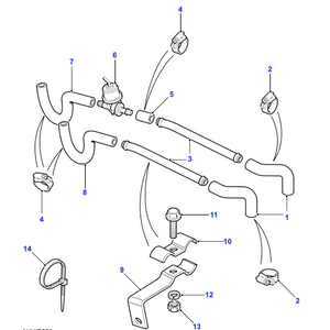 Durite circuit de refroidissement Defender - NRC6306 Genuine Part