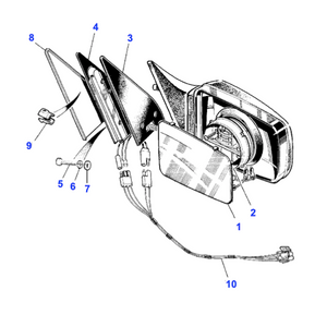 Rétroviseur AVG Range Rover Classic - MTC8635 Genuine Part