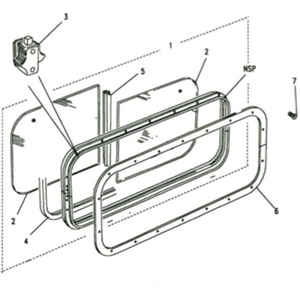 Joint fenêtre coulissante Defender - MWC7620 Genuine Part