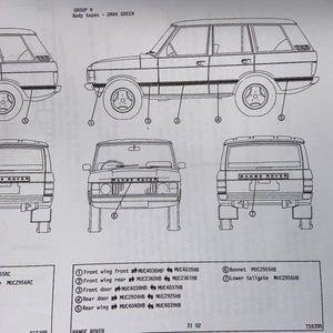 Badge Hayon Range Rover Classic - MUC2956HBB  New Old Stock