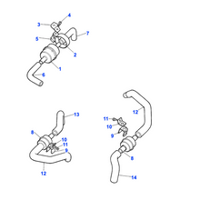 Charger l&#39;image dans la galerie, Durite de reniflard moteur V8 Range Rover Classic - 611110 Genuine Part
