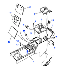 Charger l&#39;image dans la galerie, Panneau interrupteurs vitres cubby box Range Rover Classic - MUC9330 Genuine Part
