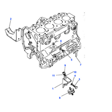 Charger l&#39;image dans la galerie, Support moteur Defender - NRC5434 Genuine Part
