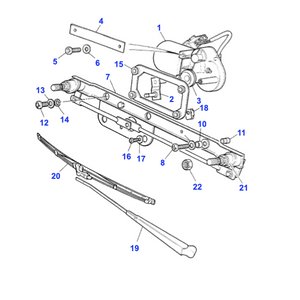 Levier rotatif de moteur d'essuie-glace Range Rover Classic - AEU4087 Genuine Part