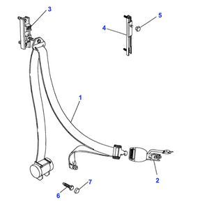 Récepteur de ceinture sécurité Range Rover Classic - BTR143RUN Genuine Part