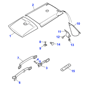 Poignée de toit Range Rover Classic -MUC5088 Genuine Part