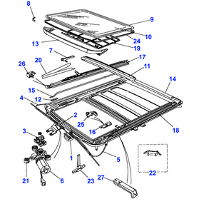 Guide mécanisme toit ouvrant Range Rover Classic - STC185 Genuine Part