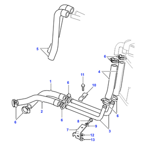 Durite de chauffage Defender - NRC6313 Genuine Part