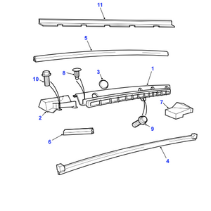 Joint de baie de pare-brise Discovery 1 - MXC5888 Genuine Part