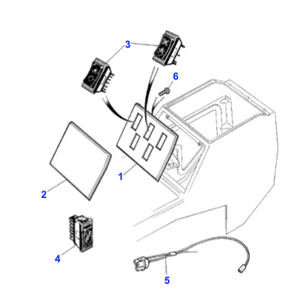 Cache de console centrale Range Rover Classic - MUC9328 Genuine Part