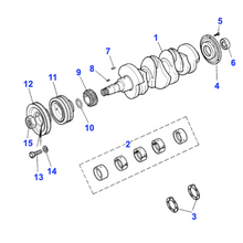 Charger l&#39;image dans la galerie, Poulie de vilebrequin moteur 2,4l VM Range Rover Classic - RTC4954 Genuine Part
