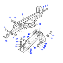 Charger l&#39;image dans la galerie, Coulisse siège Range Rover Classic - MRC6113 Genuine Part
