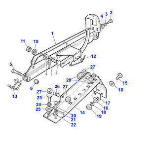 Coulisse siège Range Rover Classic - MRC6113 Genuine Part