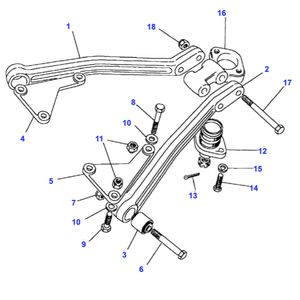 Joint de rotule essieu AR Range Rover Classic - 572338 Genuine Part