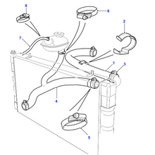 Charger l&#39;image dans la galerie, Durite haut radiateur Defender - ESR2125 Genuine Part
