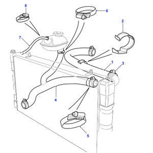 Durite haut radiateur Defender - ESR2125 Genuine Part