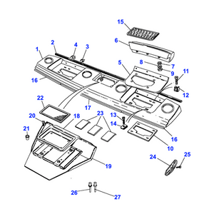 Vide poche planche de bord range rover classic - MTC5520RUN Genuine Part