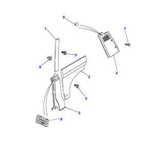 Clip garniture montant Range Rover Classic - MRC7399 Genine Part